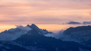 Teton Crest Trail Sunset view 